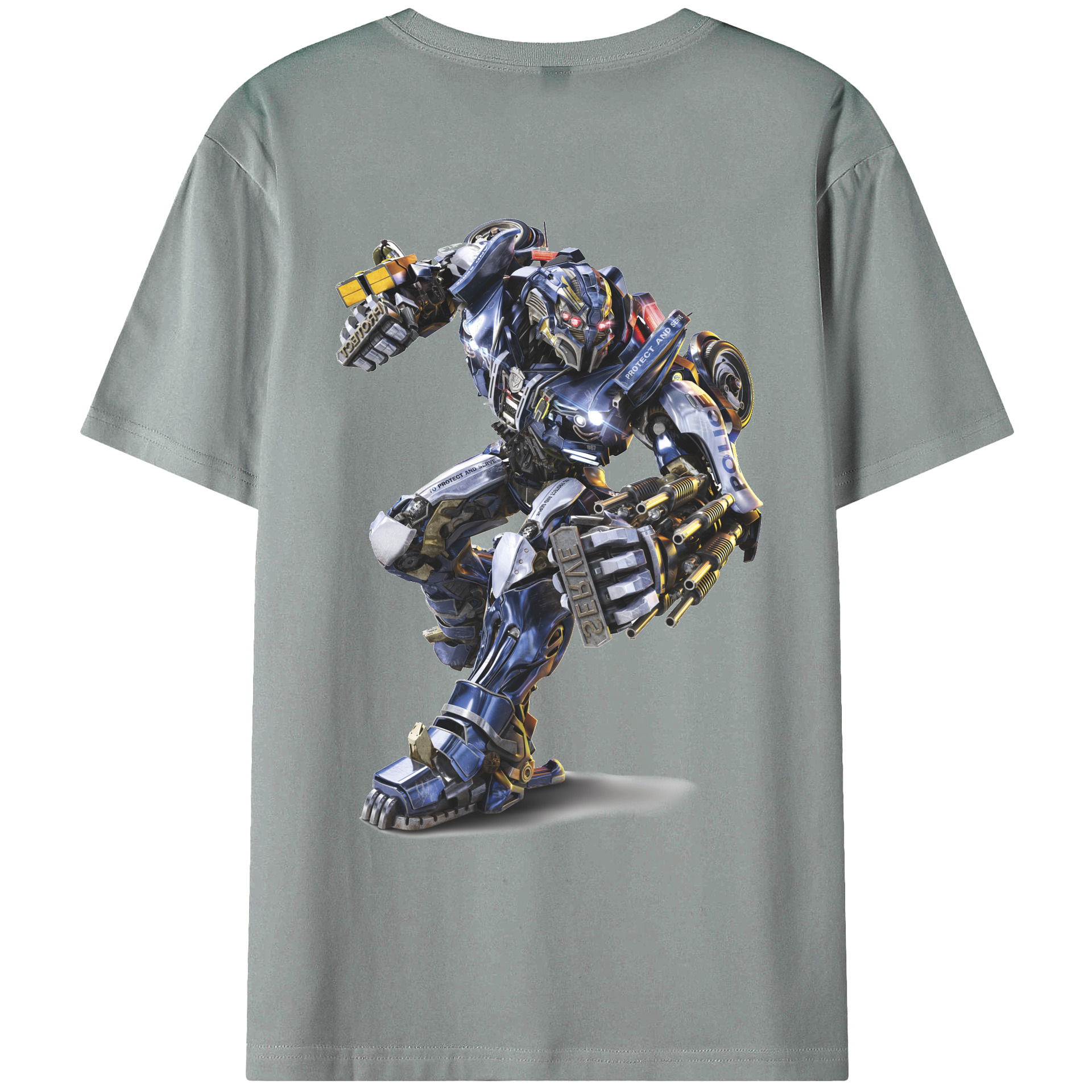 （画像用）  綿100％ メンズ半袖Tシャツ（バックプリント） 通気性